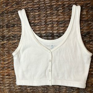 Brandy Melville one size crop top white ALWAYS TAKING OFFERS